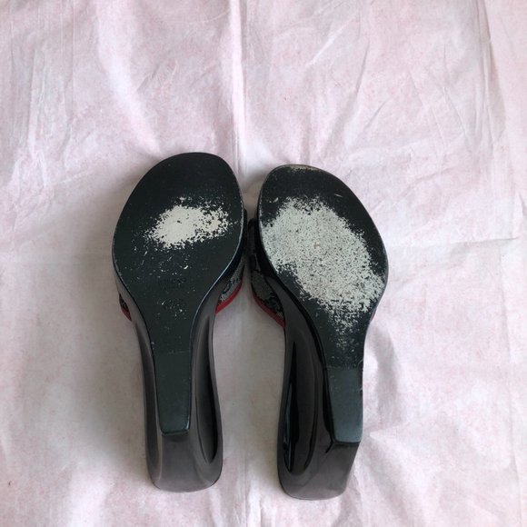 Gucci Black and Red Wedges - Picture 10 of 15